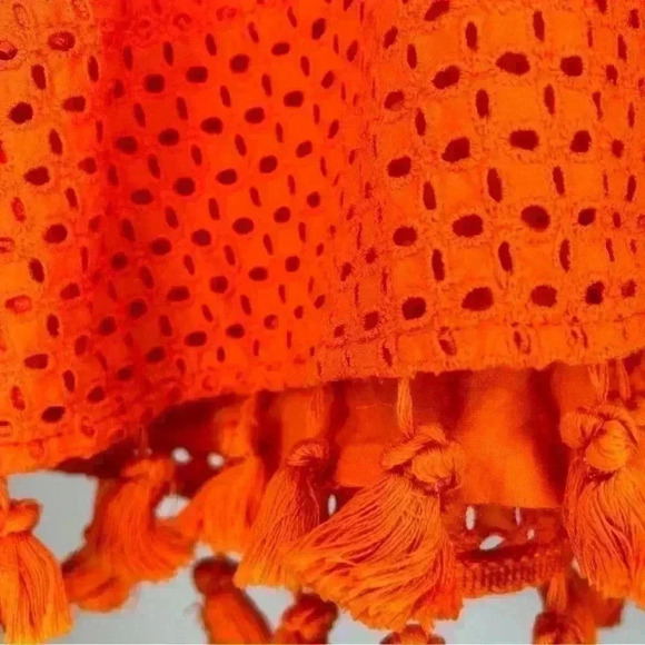 Trina Turk Tassel Trim Tank Orange - Picture 4 of 6